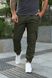 Штани чоловічі карго хакі з накладними кишенями стильні коттонові брюки Baza, Хаки, S