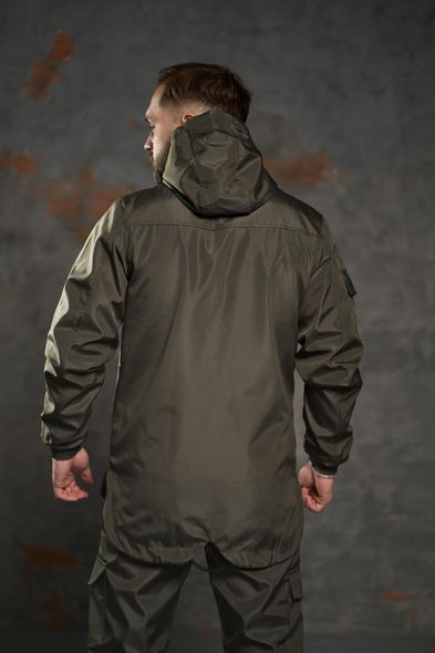 Куртка чоловіча демісезонна хакі весняна вітрівка з капюшоном SoftShell Easy, Хаки, S